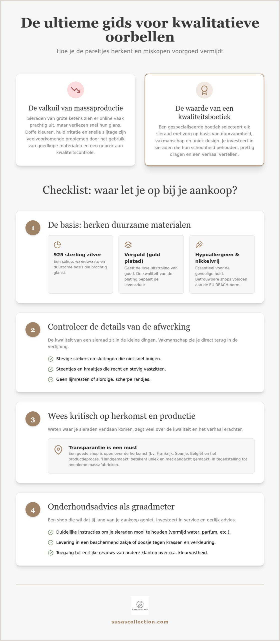 Kwalitatieve oorbellen online shop: waar let je op bij je aankoop?