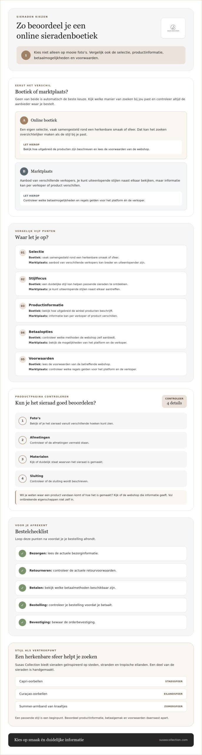 Online sieraden boetiek Nederland: zo kies je een webshop die bij je past