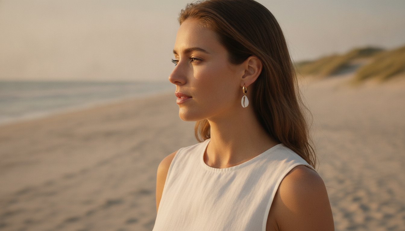 Oorbellen met schelpjes goud: geef je outfit een tropische touch