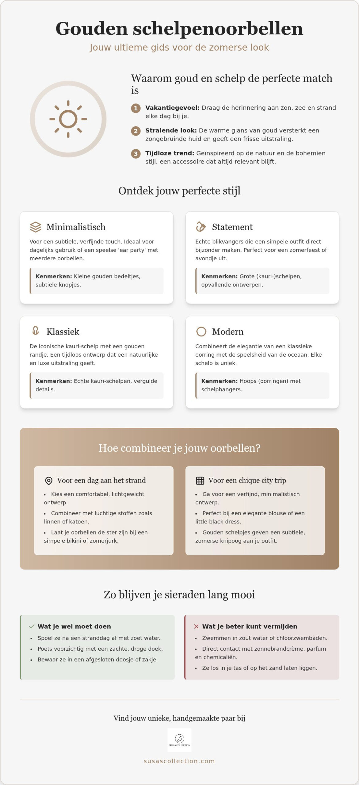 Oorbellen met schelpjes goud: geef je outfit een tropische touch