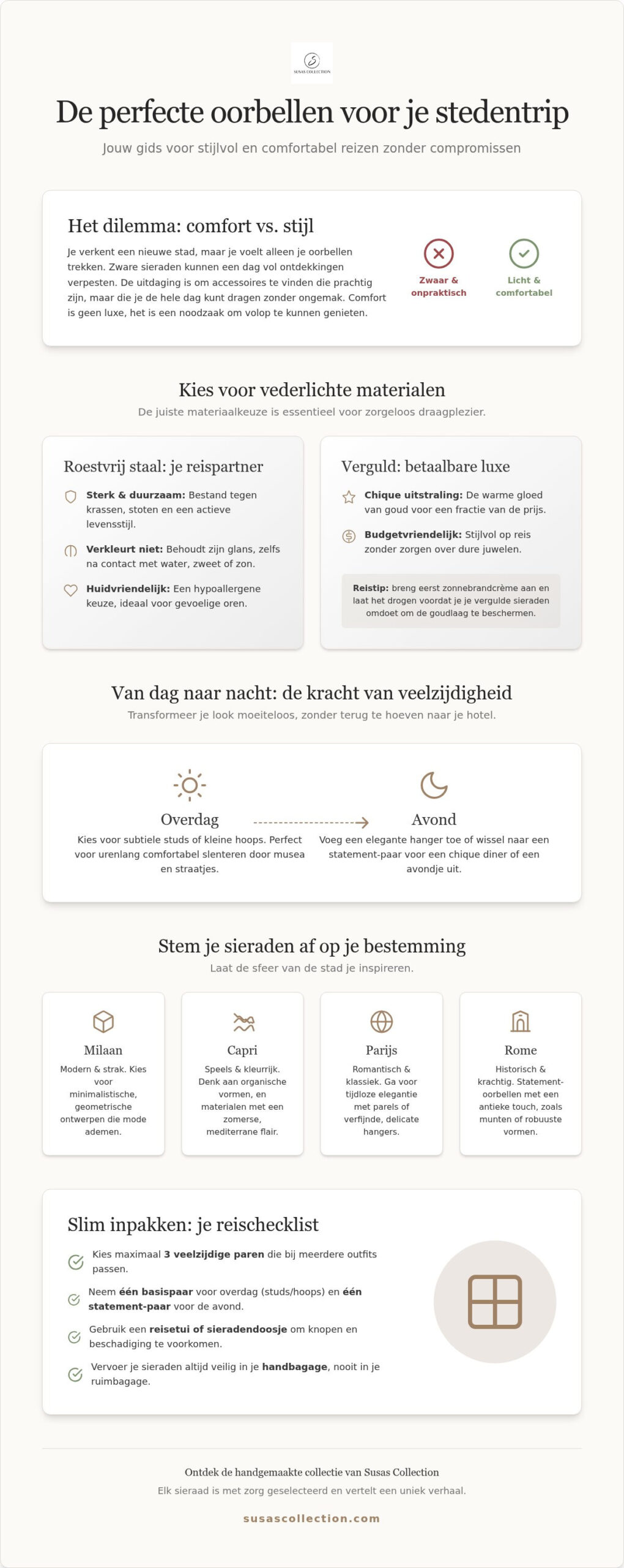 Oorbellen voor een stedentrip: de ultieme gids voor stijl en comfort