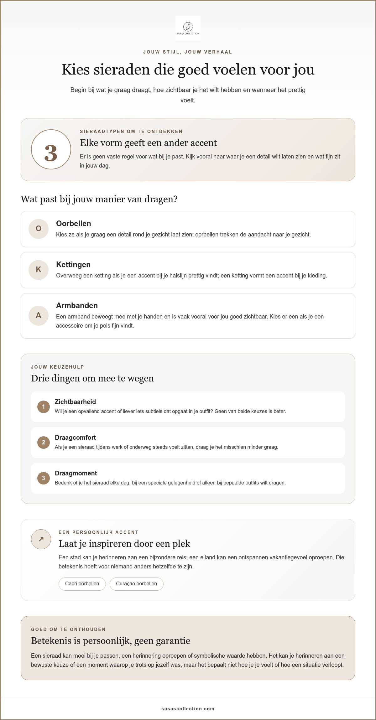 Sieraden die zelfvertrouwen geven: zo kies je iets dat bij jou past